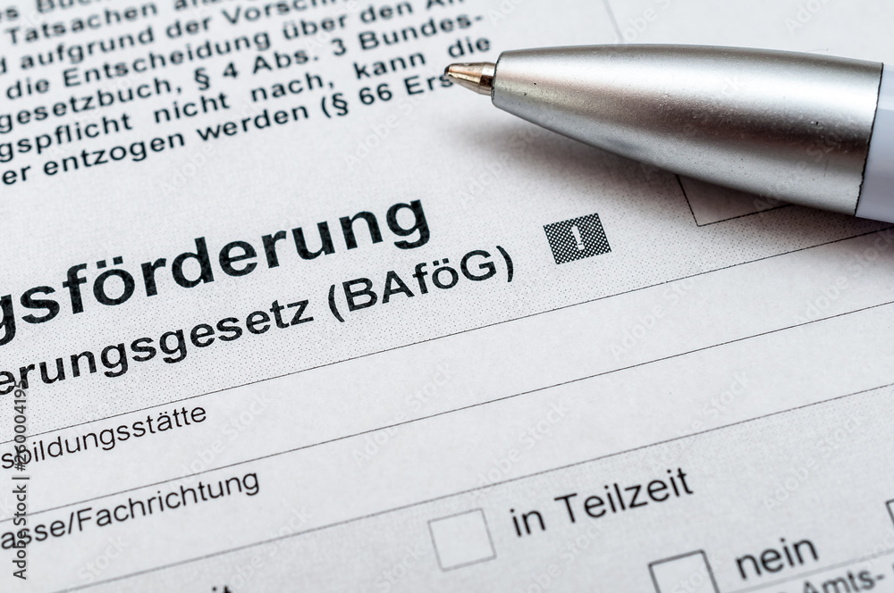 Ausbildungsförderung Bafög