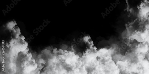 cloud on  black background 