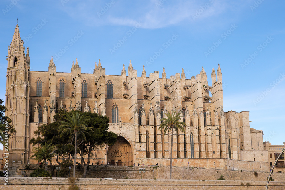 Palma de Mallorca, Spain, cathedral Santa Maria La Seu Palma de Mallorca, Spain, cathedral Santa Maria La Seu