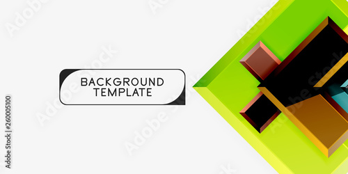 Glossy modern geometric background  abstract arrows composition