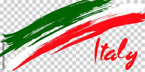 Italy flag grunge style