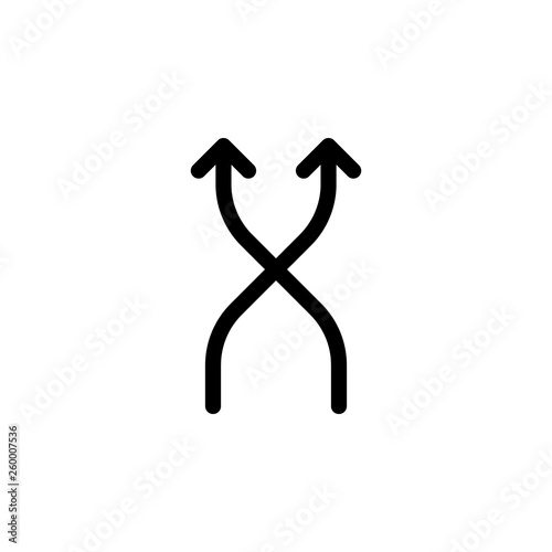 Location, shuffle, vector icon. Can be used for web and mobile. Navigation and map vector icon