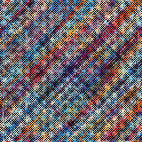 Imitation of a texture of rough canvas. Seamless pattern.