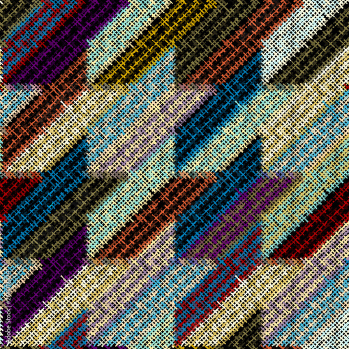 Imitation of a texture of rough canvas. Seamless pattern.