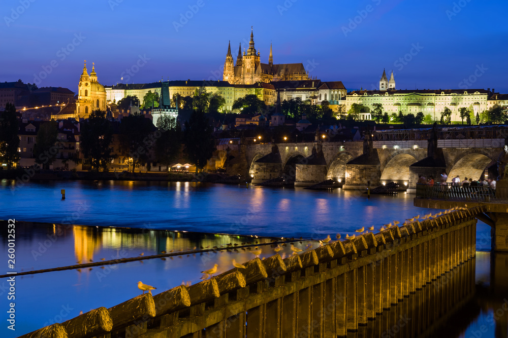 City Of Prague Evening River View