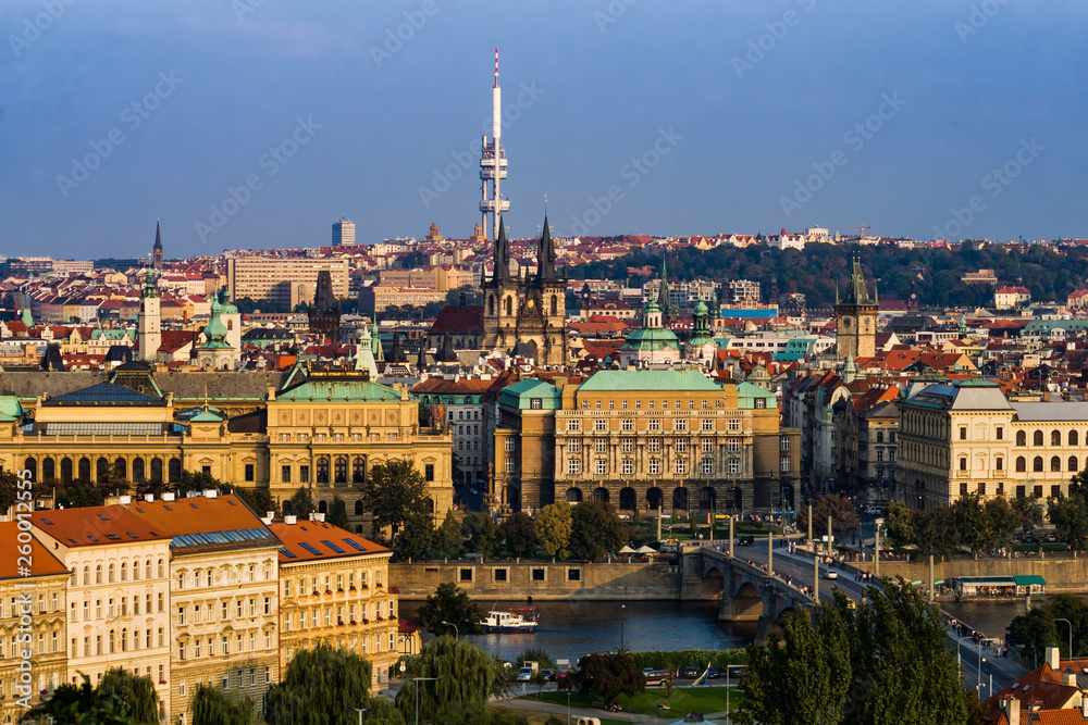 City of Prague Cityscape in Czechia