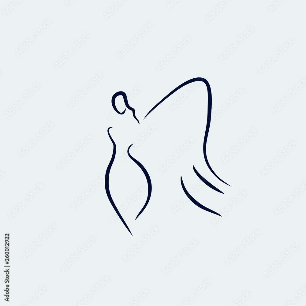 angel icon vector line illustration angel icon vector line illustration