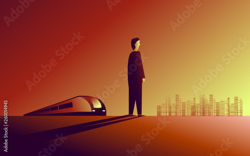 Road, goal achievement, obstacles on the way to the goal, dedication, perseverance, railroad, journey