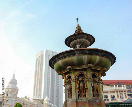 Queen Victoria Fountain at Merdeka Square, Kuala Lumper Malaysia is brought in from England on 1987.