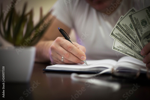 Making a business plan.