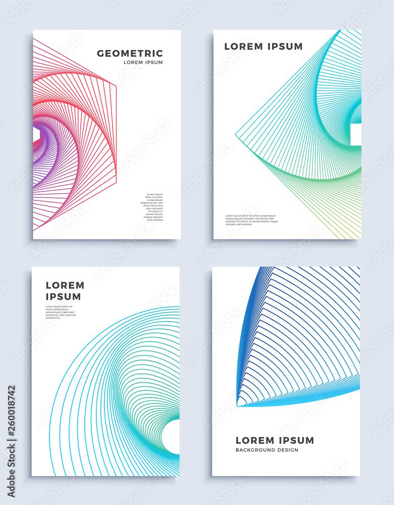 Covers modern abstract design templates set. Covers modern abstract design templates set.