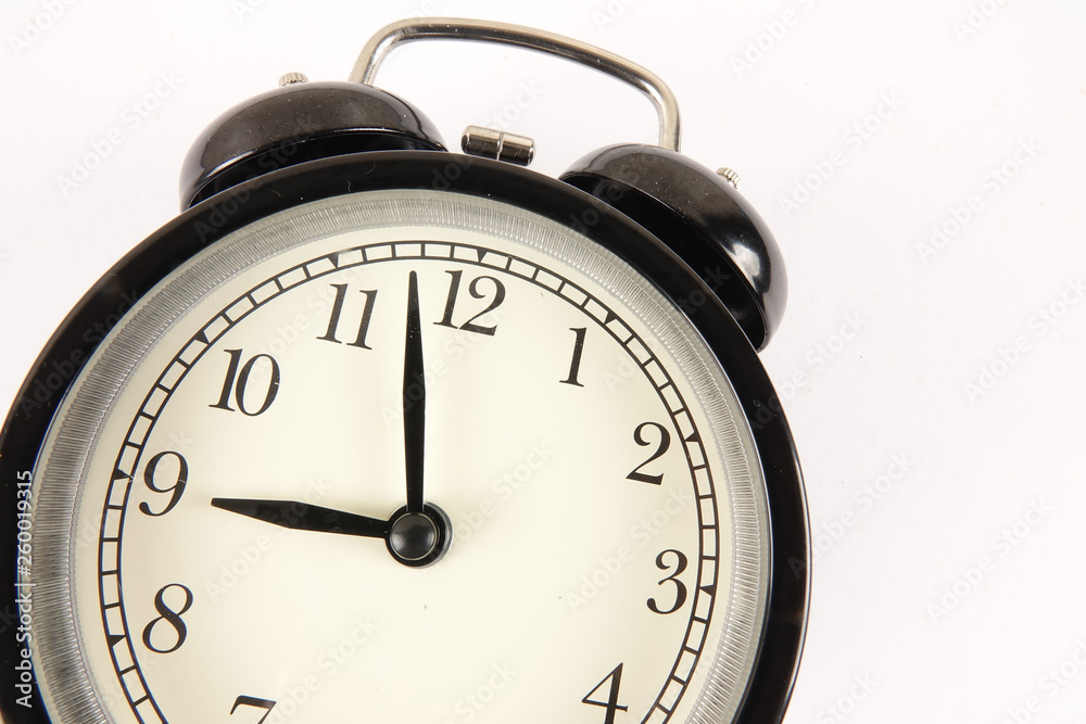 Time Punctuality Concept with black alarm clock. Time Punctuality Concept with black alarm clock.