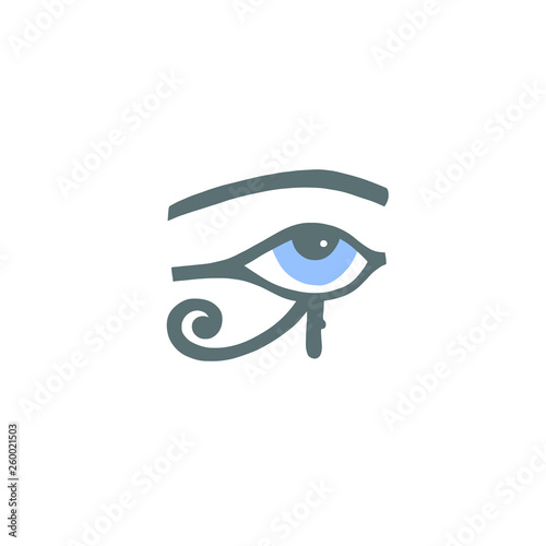 Egyptian hieroglyph eye of ra or the eye of horus