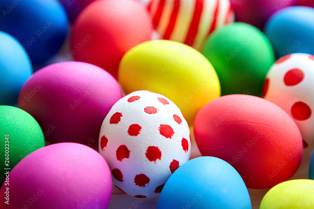 Colorful Easter eggs background