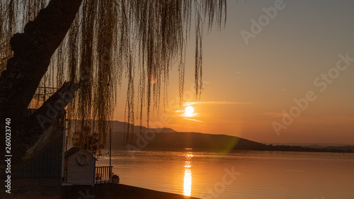 Sonnenuntergang auf der Insel Reichenau photo