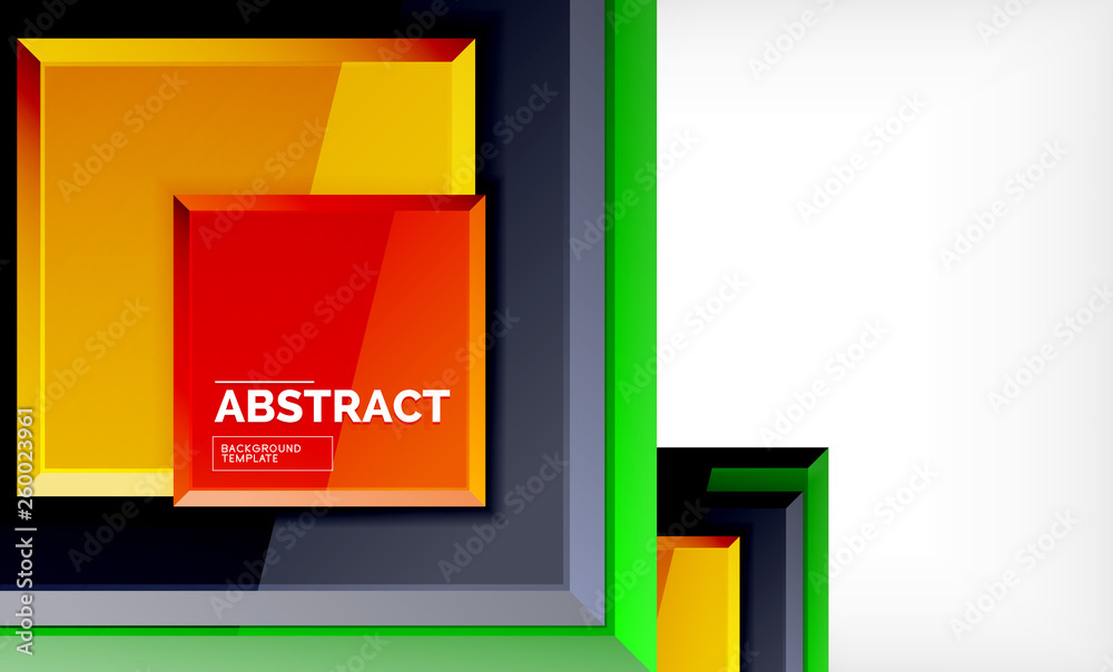 Square abstract background, glossy geometric design Square abstract background, glossy geometric design
