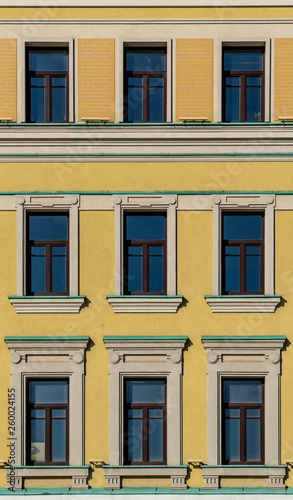 Fragments of building facades