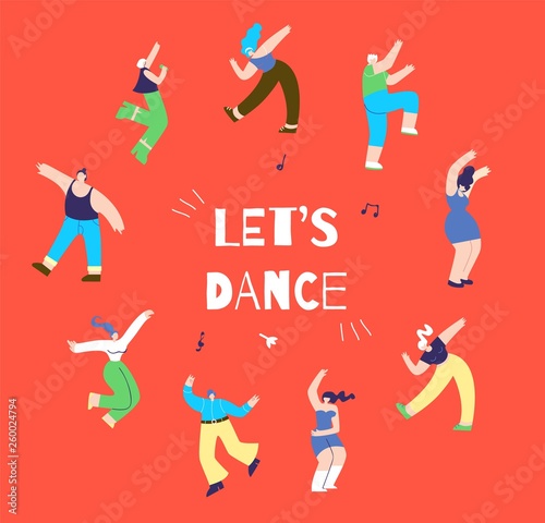 Dancing Disco Man Woman Action-Oriented Banner