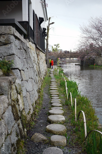 滋賀県近江八幡市の八幡堀の風景