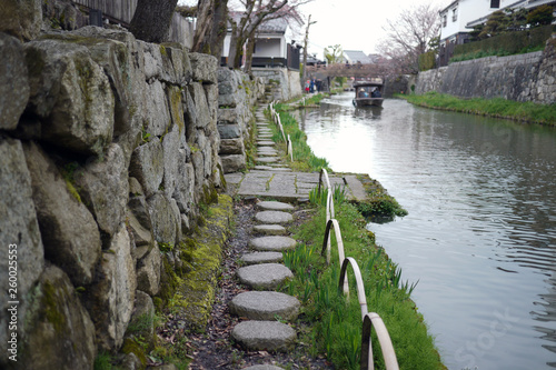 滋賀県近江八幡市の八幡堀の風景