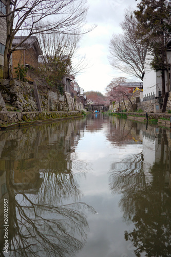 滋賀県近江八幡市の八幡堀の風景