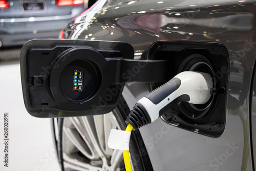 Wallpaper Mural Electric car charging plug Torontodigital.ca