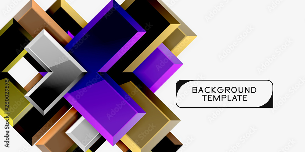 Glossy modern geometric background, abstract arrows composition Glossy modern geometric background, abstract arrows composition