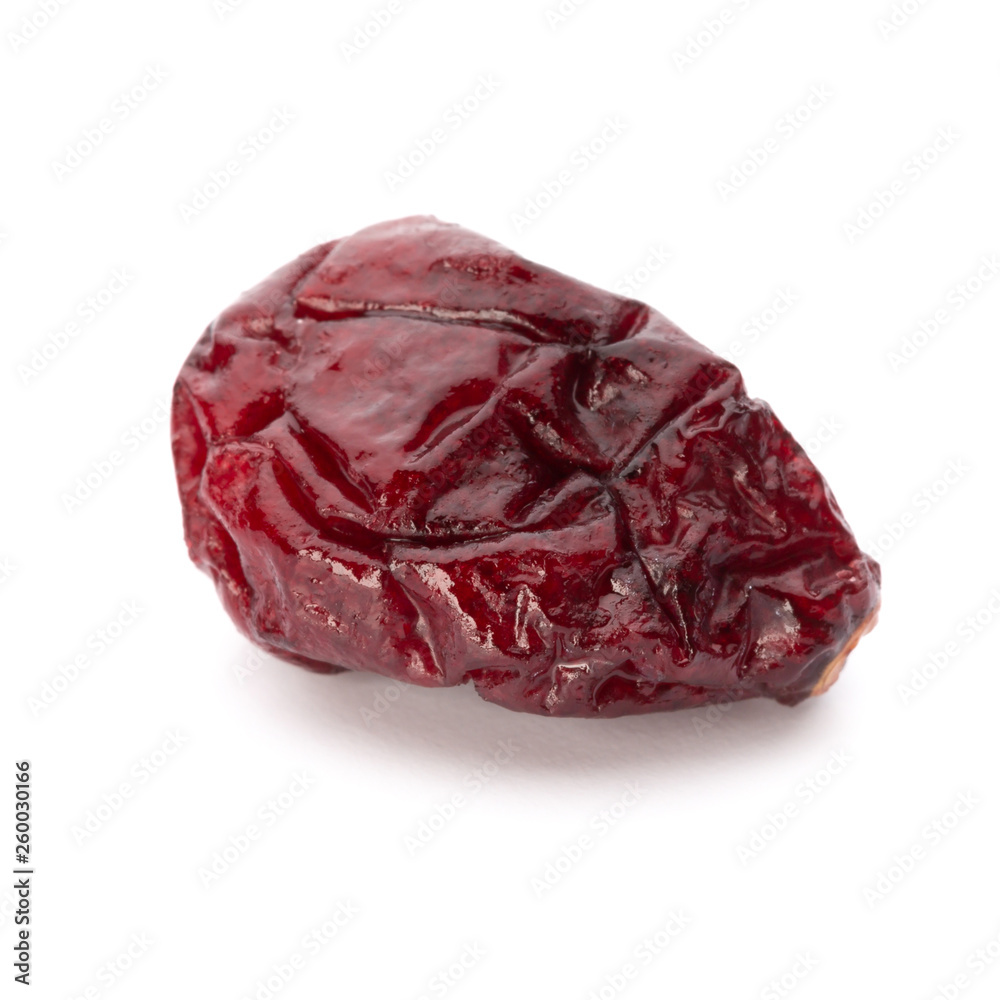 Dried cranberries isolated on white background Dried cranberries isolated on white background