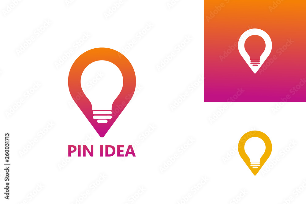 Pin Idea Logo Template Design Vector, Emblem, Design Concept, Creative Symbol, Icon Pin Idea Logo Template Design Vector, Emblem, Design Concept, Creative Symbol, Icon