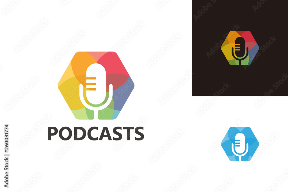 Podcast Logo Template Design Vector, Emblem, Design Concept, Creative Symbol, Icon Podcast Logo Template Design Vector, Emblem, Design Concept, Creative Symbol, Icon