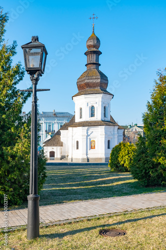 St. Michael's Golden Domed Monastery, classic shinny, golden cupolas of the cathedral cupolas of the cathedral, Ukraine, Kiev