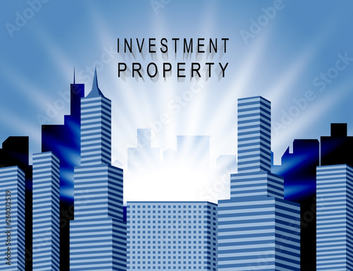 Investment Property Australia City Depicts Real Estate Purchases Or Investments - 3d Illustration