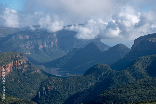 Stunning early morning view of the Blyde River Canyon (also called the Motlatse Canyon), The Panorama Route, Mpumalanga, South Africa. 