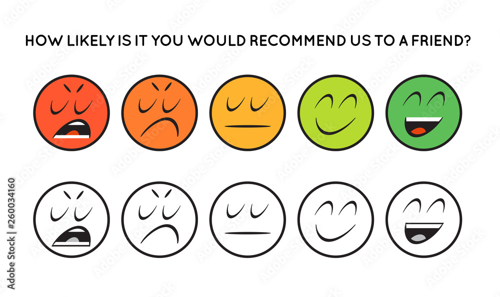 Satisfaction Rating. Set of Feedback Icons in form of emotions. Excellent, good, normal, bad, awful. Vector illustration. Satisfaction Rating. Set of Feedback Icons in form of emotions. Excellent, good, normal, bad, awful. Vector illustration.