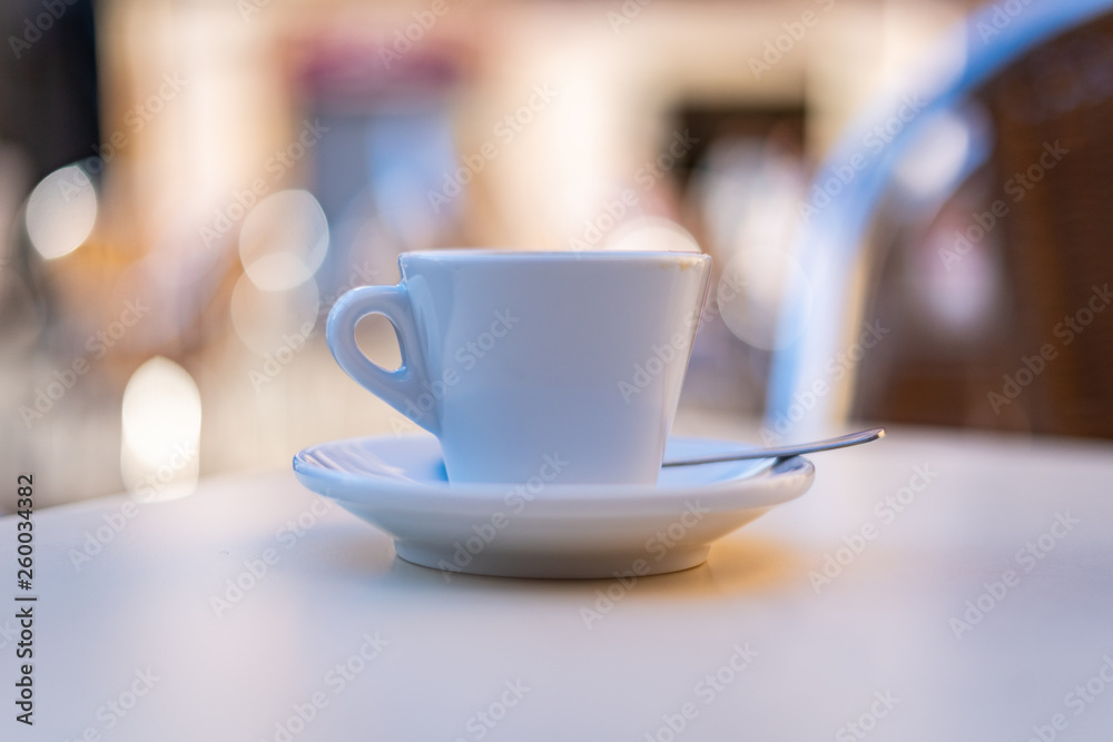 cup of coffee on table cup of coffee on table