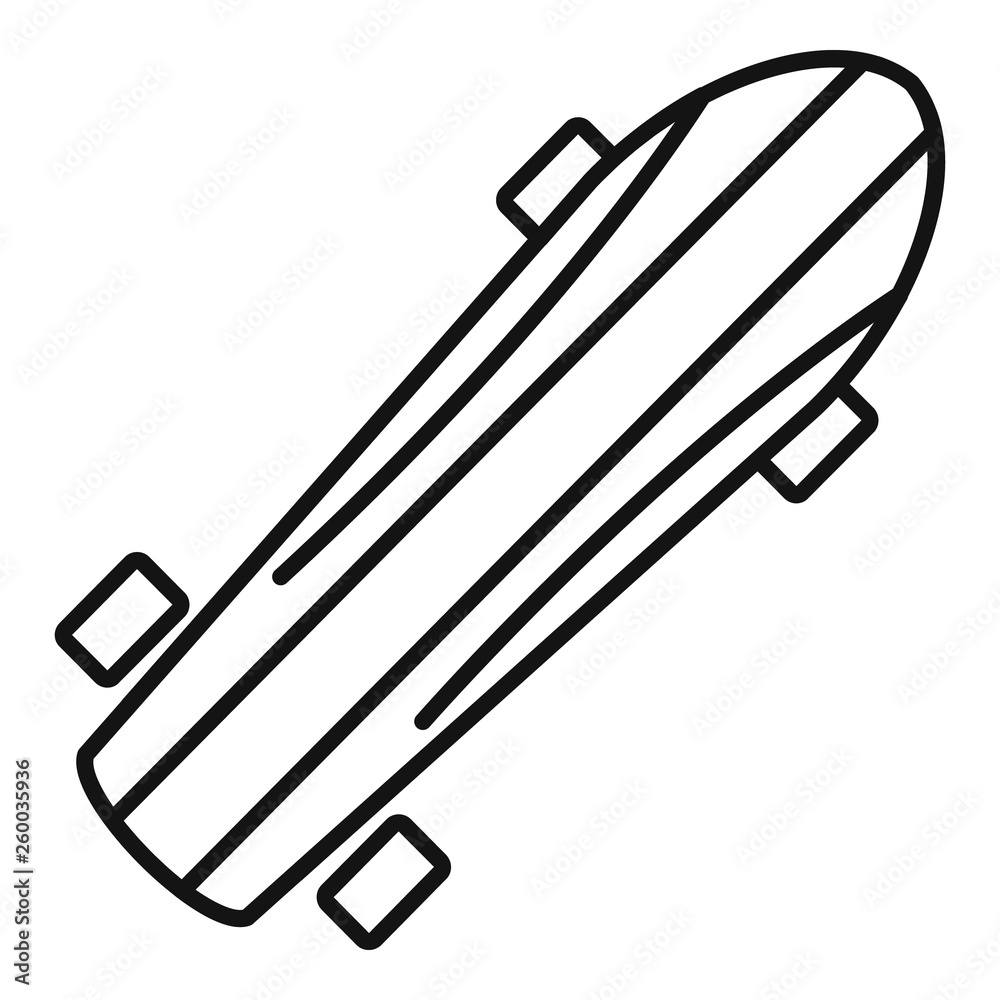 Penny board icon. Outline penny board vector icon for web design isolated on white background Penny board icon. Outline penny board vector icon for web design isolated on white background