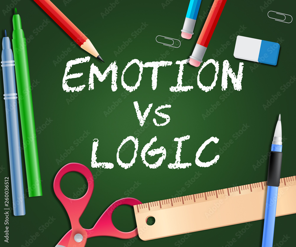 Emotion Versus Logic Writing Illustrates The Difference Between Head