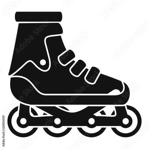 Modern inline skates icon. Simple illustration of modern inline skates vector icon for web design isolated on white background