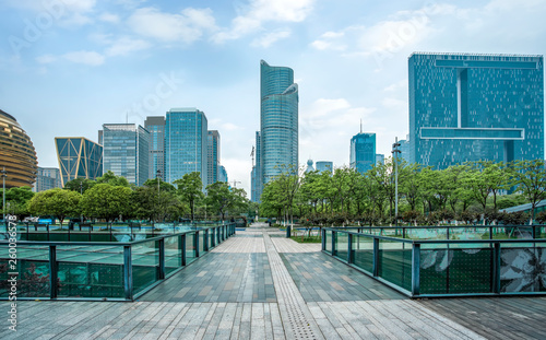 Modern Architectural City Skyline.. photo