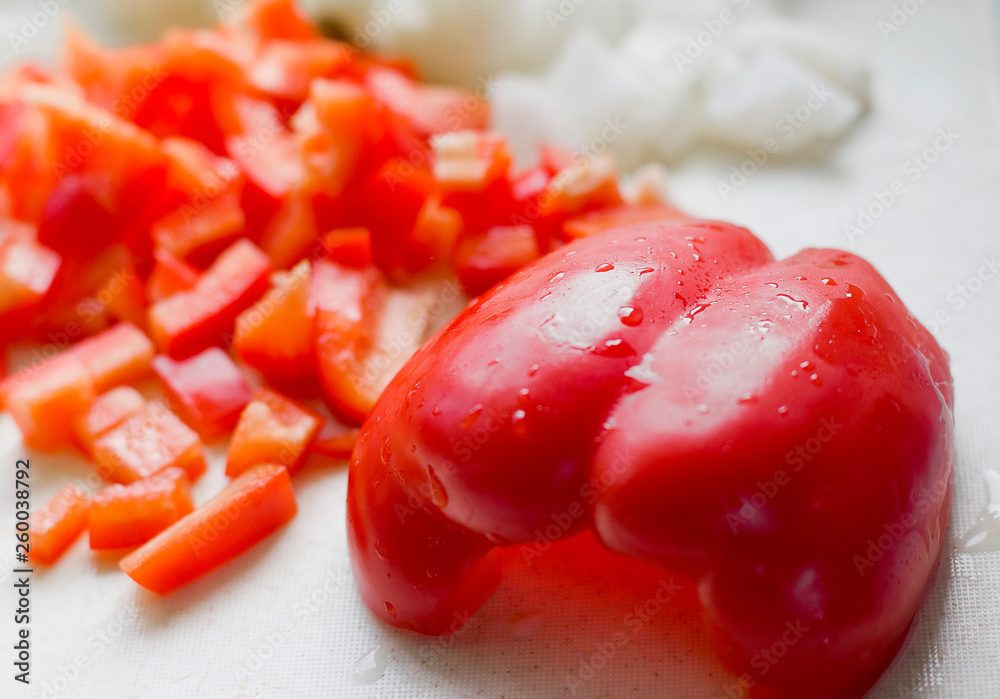 onion and pepper