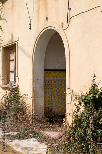 Arch of the entrance of a house