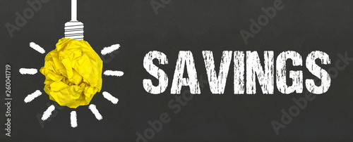 Schilderij op canvas Savings