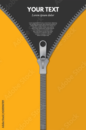 Clothing fastener color vertical vector web banner template