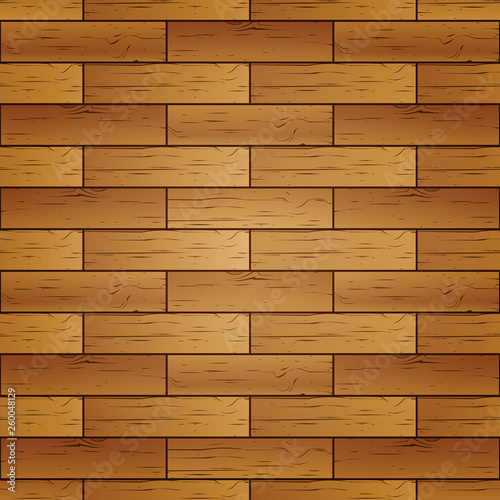 Seamless background of wooden parquet, vector illustration.