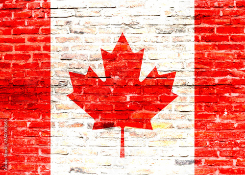 Flaga Kanady - graffiti