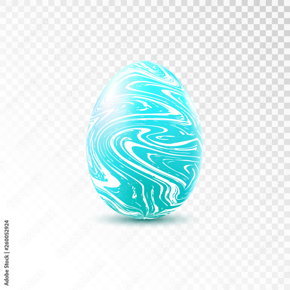 Blue egg with marble texture isolated on transparent background. Easter object template. Blue egg with marble texture isolated on transparent background. Easter object template.
