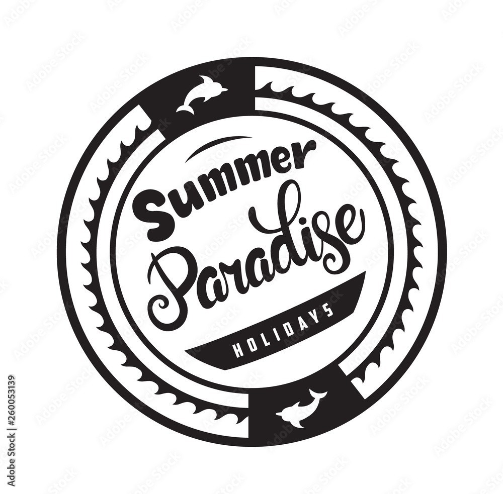 Summer holidays badge