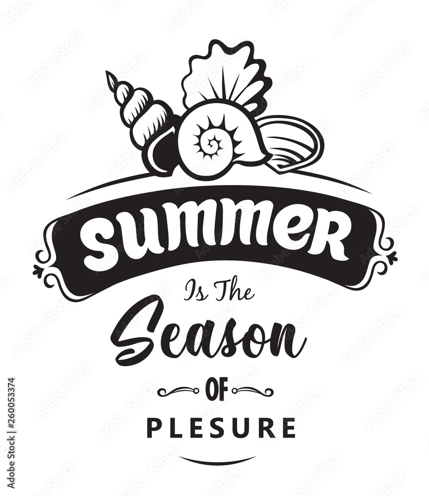Obraz premium Summer holidays badge