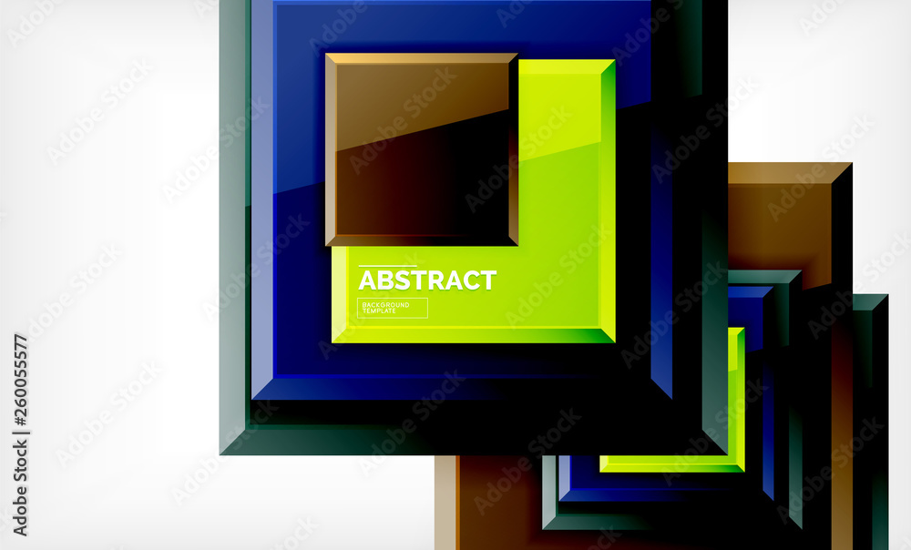 Geometric abstract background, modern square design Geometric abstract background, modern square design