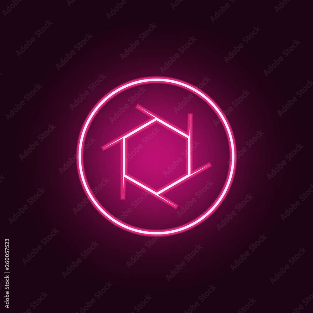 camera focus icon. Elements of Photo in neon style icons. Simple icon for websites, web design, mobile app, info graphics camera focus icon. Elements of Photo in neon style icons. Simple icon for websites, web design, mobile app, info graphics